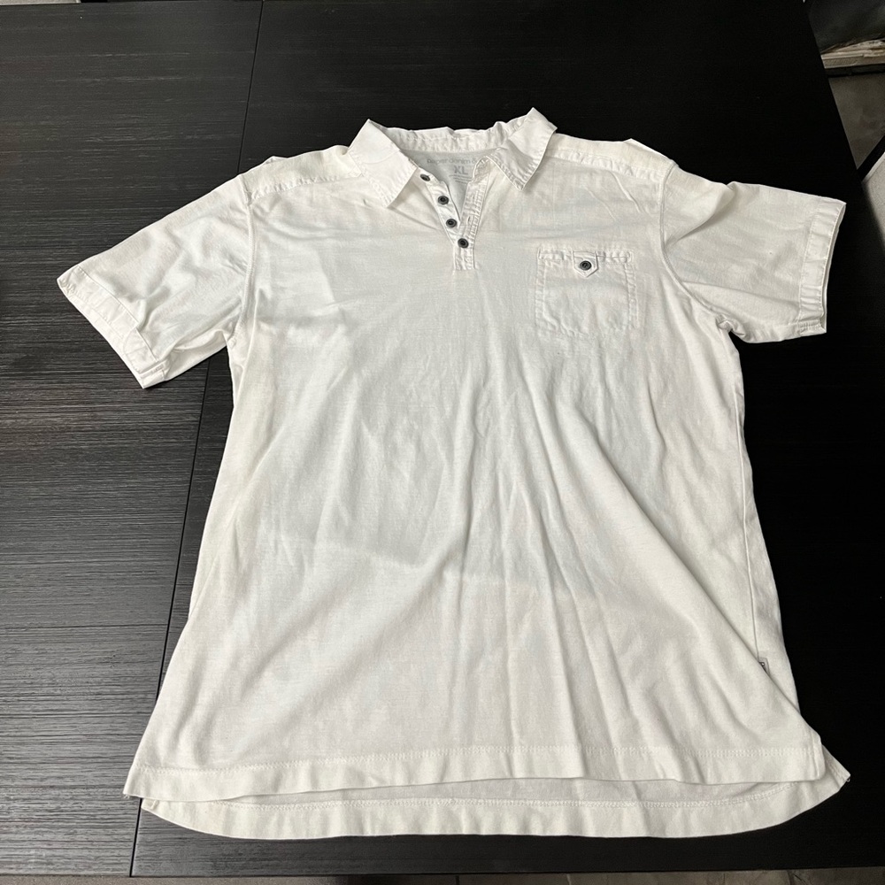 Never worn Paper Denim & Cloth short sleeve shirt size XL white
